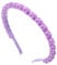 Mabor Pearl Headbands for Women Elegant Beaded Headbands Purple Faux Pearl Headband Cute Lavender Head Band for Teen Girls Hair Styling Accessories for Birthday Wedding