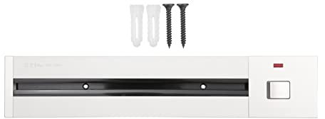 Yinhing 40cm Socket Track, 6000W Adjustable Socket Rail, Concealed Electrical Outlet Extender with Safety Cover, High Power Track System for Home Office Kitchen Cabinets (Silver)