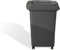 BAKULI Poubelle Extérieure 30L 50L 100L 120L 240L Poubelle Roulettes Avec Couvercle Poubelle Commerciale Résidentielle For Utilisation Extérieure Terrasse Garage D'arrière cour(Negro,50L)