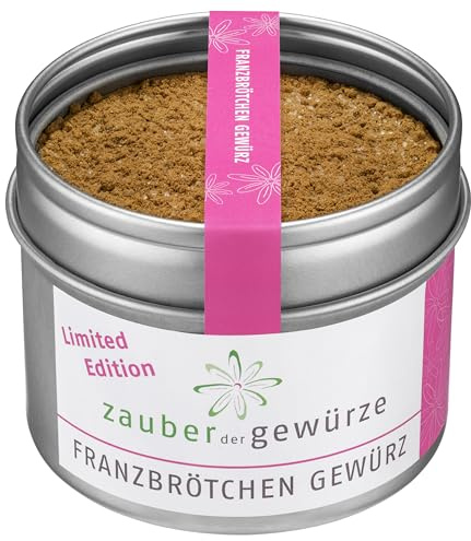 Zauber der Gewürze Franzbrötchen Gewürz – Aromatische Gewürzmischung mit Zimt, für Franzbrötchen und Zimtschnecken, perfekt zum Verfeinern von Gebäck, 100 g