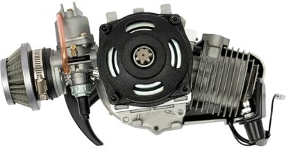 Konfiur 49CC Motor, 2 Takt Pocket Bike Motor 1.9kw/7000rpm V8 Motor Bausatz 3PS Mini Motor Dirtbike Motor 44mm Zylinder-Durchmesser für Pocket Bike, Mini Dirt Bike Quad