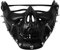 Oidea Masque de bal masqué pour homme et femme : noir gothique steampunk effrayant horreur demi-visage squelette crâne masque Halloween costume cosplay fête bal masque