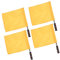 INOOMP 4 Stück Kommandierende Schiedsrichterfahne Schiedsrichterausrüstung Fußball Mit Roten Fahnen Gelbe Schiedsrichterfahne Elfmeterflaggen Fußball Flag Football Flaggenetui Yellow