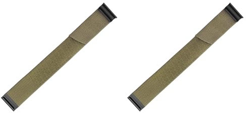 Benssey 2X Fitness-Tracking-Armband, Geruchsabweisendes, Verstellbares, Atmungsaktives Armband, Ersatzarmband für Whoop 4.0 und Whoop 3.0. Olivgrün