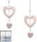 2 Stück Fensterdeko Hängend Modern,Deko Fenster zum Hängen,Hängedeko Fenster für Hochzeit/Wohnzimmer Dekohänger,Fenster Deko Hängend Modern,Fensterdeko Sommer,FensterdekoHängend,Herzen Fensterschmuck