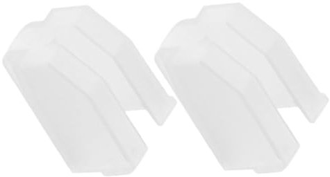Yardwe 2pcs Stylus Protective Covers for Turntable Needle Sleeve Replacement with Elegant Semi-transparent Design Easy Installation and Maintenance Protection for Record Player Needles
