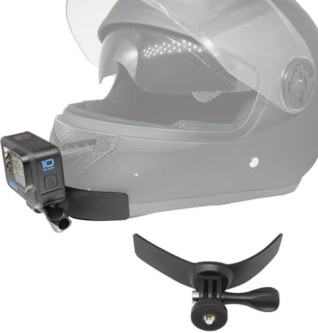 Suptig Helm-Kinnhalterung für GoPro Max Hero 13 12 11 10 9 8 Insta360 X5 X4 DJI Osmo Nano Action 3 4 5 Pro 6, Akaso More Action Kamera, Fahrradhalterung, Motorrad-Kinnhalterung