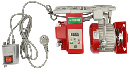 Elektrischer Nähmaschinenmotor, 220V 550W Servomotor Energiesparender 200-6000 Rpm Industrie Sewing Machine, Brushless Servo Motor, für Nähmaschinen und Mechanische Geräte (Rot)