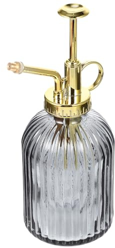 VOSAREA Bouteille Pulvérisateur en Verre Vintage 350ml pour Plantes D'intérieur et Jardin, Débit D'eau Précis et Design Décoratif Unique