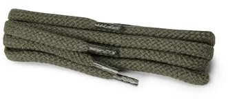 Kaps Cordones redondos, cordones de algodón 100% duraderos, hechos en Europa, 1 par, colores y longitudes(90 cm - 5 a 6 pares de ojales / 41 - caqui)