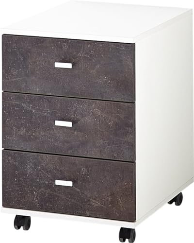 HELD Seiten-Spiegelschrank Dekorholz weiß