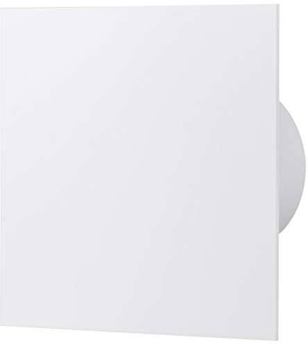 MKK - 18559-004 - Badventilator Lüfter Front Kunststoff weiß hochglanz Ø100-Ø125 mm Ø 100 mm Nachlauf Einschaltverzögerung