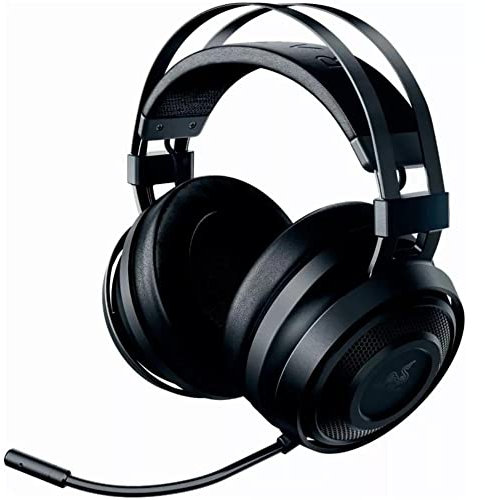 Razer Nari Essential Wireless 7.1 Surround Sound Gaming Headset: THX Spatial Audio - Auto-Adjust Headband & Swivel Cups - Auto-Adjust - Flip Mic - For PC, PS4, PS5 Only - Black