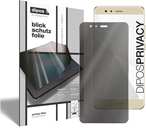 dipos I 4-Wege Blickschutzfolie kompatibel mit Huawei P10 Lite (Im Hochformat) I Sichtschutz-Folie Display-Schutzfolie Privacy-Screen - Schützt gegen seitliche Blicke