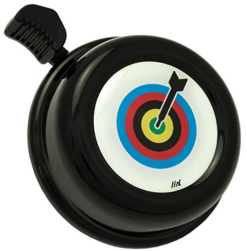 Liix Fahrradklingel Colour Bell, Darts Champion Schwarz, LiixBell