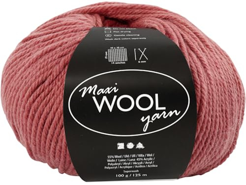 Wolle,Dunkelrosa,L:125m,100g/1Knäuel