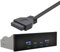 Xiwai USB-C & USB 3.0 HUB 4 Ports Frontpanel zu Motherboard 20pin Anschlusskabel für 5,25 Zoll CD-ROM Schacht