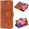 Mulbess Handytasche für Samsung Galaxy A20S Hülle, Ledertasche mit Bookstyle, Standfunktion, Kartenfächern Handyhülle, Vintage Cognac Braun