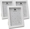 7 x 5 Inch Photo Frames Set Of 3,White Boxed Garllery Picture Frames 5×7“ 3 Pack for Tabletop or Wallmounted