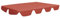 vidaXL Ersatzdach für Hollywoodschaukel Gartenschaukel Dach Dachbezug Schaukeldach Ersatz-Bezug Sonnendach Dachplane Terrakotta 188/168x110/145cm