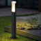 HMAKGG LED Wegeleuchten Außen Anthrazit,7W LED Gartenleuchte Außen Pollerleuchten IP65, Außenstandleuchte,Außenleuchte für Gärten, Innenhöfe, Terrassen, Warmweiß 3000K,60cm