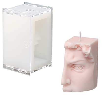 David Candle Silikonform große 3D-Figuren Statue Halbgesicht Kerzenherstellung Form Heimdekoration Werkzeug (LZ442-LZ)