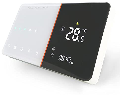 BecaSmart Series 005 Termostatos WiFi de Calefacción de Agua 5A Alexa/Google Assistant Compatible, Inteligente Termostato Ambiente con Sonda Tuya/Smart Life App Control