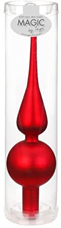 Christbaumspitze/Glasspitze / 25 cm/rot matt