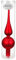 Christbaumspitze/Glasspitze / 25 cm/rot matt