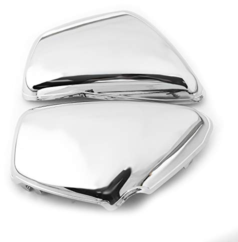 Areyourshop Motorcycle Battery Side Battery Cover Left&Right For Ya-ma-ha 1984-up XV 700 750 1000 1100 Virago