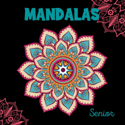 Mandalas senior.: Coloriage pour senior facile.