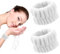 WLLHYF 2 Stück Gesichtswasch-Armbänder Spa-Waschband Mikrofaser-Handgelenktücher für Frauen Waschen Gesicht Make-up Hautpflege Yoga Verhindern, DASS Flüssigkeit nach unten verschüttet Wird (Weiss)