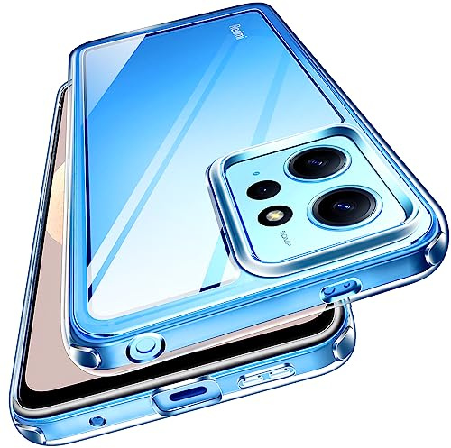 ivoler Nie Vergilbung Klar Hülle für Xiaomi Redmi Note 12 4G (Nicht für Redmi Note 12 5G), [Militärischer Schutz] Stoßfest Kratzfest Transparent Schutzhülle, Dünn Durchsichtige Handyhülle Case