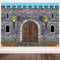 Tranqun Mittelalterliche Party-Dekorationen, Schloss-Hintergrund, Ritter-Dekorationen, Schloss, Wandhintergrund, Hüter des Königreichs, Dekorationen für mittelalterliche Themenparty-Zubehör (2,1 x 1,5