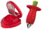 Strawberry Slicer and Huller. 2 Piece Set (red)