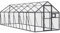 vidaXL Voliere, Vogelvoliere mit Wire Mesh Grids, Vogelkäfig für Außenbereich, Vogelhaus Papageienkäfig Papageienvoliere, Anthrazit Aluminium