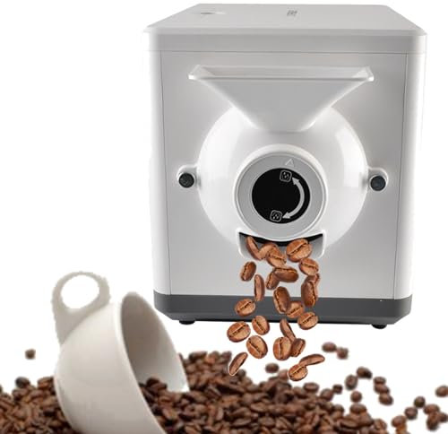 QJJML Tostatore Elettrico di caffè in Grani, Tostatore di caffè in Grani Ad Aria Calda A 360°, capacità di 1,5 kg, Tostatore di Sesamo con Essiccatore di Cereali, Tostatore Multifunzione