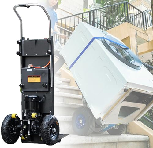 Elektrische Treppensteiger-Handkarren zum Bewegen Schwerer Gegenstände,Motorleistung, robust, zusammenklappbar, Treppensteigerwagen