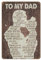 Metall-Blechschild mit Aufschrift To My Dad If I Could Give You One Thing in Life, Vintage-Stil, für Männer, Höhle, Bar, Pub, Club, Zuhause, Zimmer, Geschenk, Poster, 20,3 x 30,5 cm