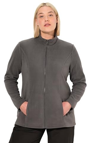 Ulla Popken Damen große Größen Übergrößen Plus Size Fleecejacke, Baukastensystem, Innenjacke, Stehkragen