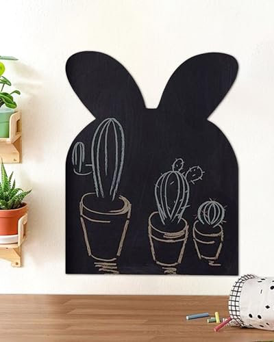 HILIUS Magnetic Chalkboard Contact Paper for Wall Cute Shape Adhesive Magnetic Wall Board Wallpaper Roll Chalkboard 60x120(Black)