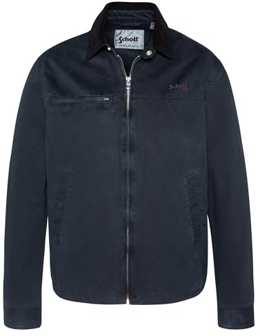 Schott NYC Cadamswash Jacke für Herren, marineblau, XL