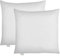 Bodyprotect Ecoline Kissen 2 Stück 40 x 40 cm, 2er Set Inlet für Sofakissen Zierkissen Kopfkissen Doppelpack, 100% Mikrofaser, waschbar, weiß