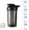 HUIQIHANG Shaker protéiné de 500 ml avec boule de mélange en acier inoxydable, sans BPA et DEHP, couvercle à rabat, étanche, passe à la température, passe au lave-vaisselle, parfait pour mélanger des