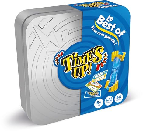 Asmodee - Time's UP! Le Best of - Jeu de Société d'Ambiance pour Enfants dès de 8 Ans -Rires & Convivialité -Best des Editions Party & Family - 4 à 12 Joueurs - 40 Min- en Français- Repos Production