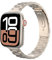 Astorgos Correa Delgada de Metal Compatible con Apple Watch 41mm 40mm 38mm iWatch Series SE 2 SE 9 8 7 6 5 4 3 2 1 para Mujeres Hombres, Pulsera Fina de Acero Inoxidable de Repuesto, Estrella Oro