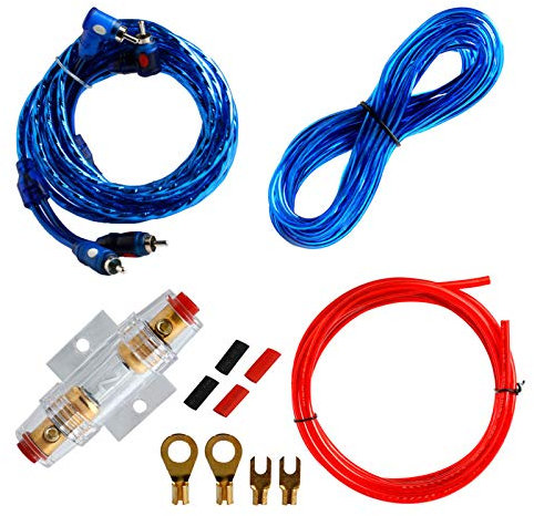BIGULA Holder 1500W8GA Car Subwoofer Amplificateur Câblage Fil Cable Set