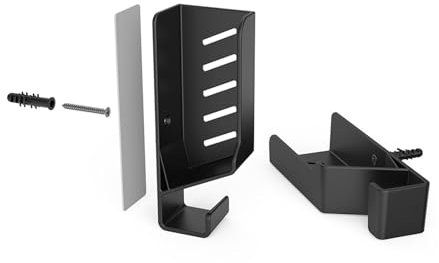 AMISENK Easy Installs Wall Mount Bracket For Routers And Modems With Builts In Hooks For Cable Management