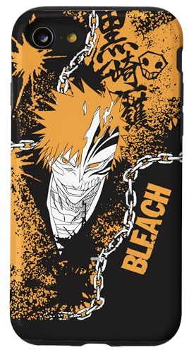 BLEACH Ichigo Hollow Mask Splatter Graffiti Anime Case for iPhone SE (2020) / 7 / 8