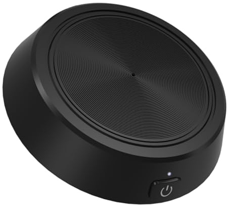 Ciieeo Microphone Omnidirectionnel USB en Zinc Allié Noir, Micro de Vidéoconférence Portable Bruit, Micro de Table Compact pour Appels Vocaux, Podcast et Diffusion en Direct, Compatible